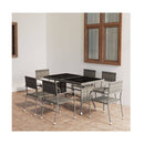 7 Piece Garden Dining Set Poly Rattan Anthracite And Grey