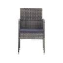 7 Piece Anthracite And Grey Garden Dining Set Poly Rattan