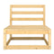7 Piece Garden Lounge Set Solid Pinewood