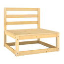 7 Piece Garden Lounge Set Solid Pinewood