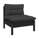 7 Piece Garden Lounge Set With Anthracite Cushions Pinewood