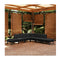 7 Piece Garden Lounge Set With Cushions Black Pinewood