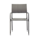 7 Piece Grey Garden Dining Set Solid Acacia Wood