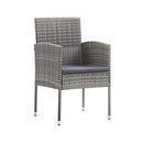 7 Piece Grey Outdoor Garden Dining Set