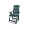 7 Piece Outdoor Dining Set Plastic Green