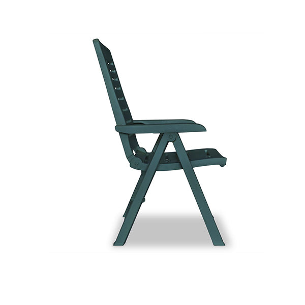 7 Piece Outdoor Dining Set Plastic Green