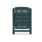 7 Piece Outdoor Dining Set Plastic Green