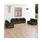 7 Piece Outdoor Patio Lounge With Cushions Poly Rattan
