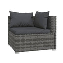 7 Piece Outdoor Patio Lounge With Cushions Poly Rattan