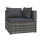 7 Piece Outdoor Patio Lounge With Cushions Poly Rattan