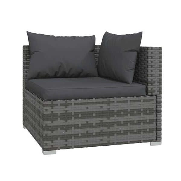 7 Piece Outdoor Patio Lounge With Cushions Poly Rattan