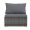 7 Piece Outdoor Patio Lounge With Cushions Poly Rattan