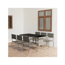 7 Piece Poly Rattan Anthracite And Grey Garden Dining Set