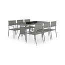 7 Piece Poly Rattan Anthracite And Grey Garden Dining Set