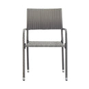 7 Piece Poly Rattan Anthracite And Grey Garden Dining Set