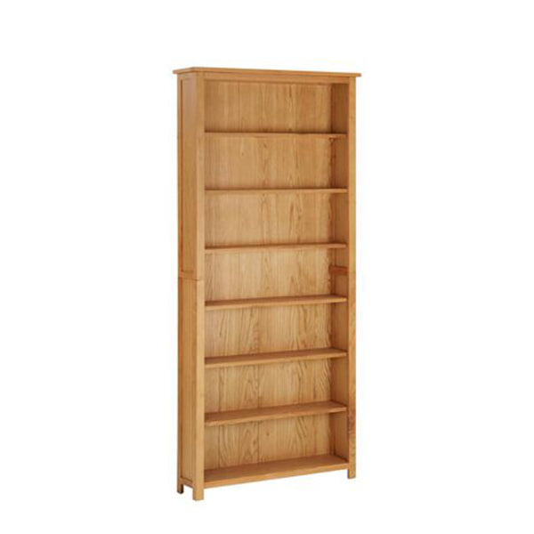 7 Tier Bookcase Solid Oak Wood