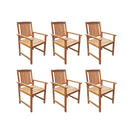 7 Piece Outdoor Dining Set Solid Acacia Wood