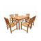 7 Piece Outdoor Dining Set Solid Acacia Wood