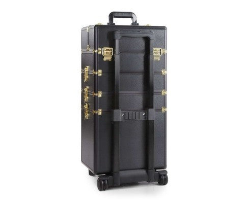 7 in 1 Make Up Cosmetic Beauty Case – Black & Gold