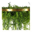 80Cm Imitation Gold Artificial Hanging Green Wall Disc Uv Resistant Foliage