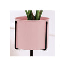 80Cm Tripod Flower Pot Plant Stand With Pink Flowerpot Holder Rack