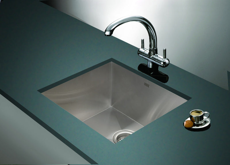 Square Cube Stainless Steel Kitchen Sink - 440 x 440mm