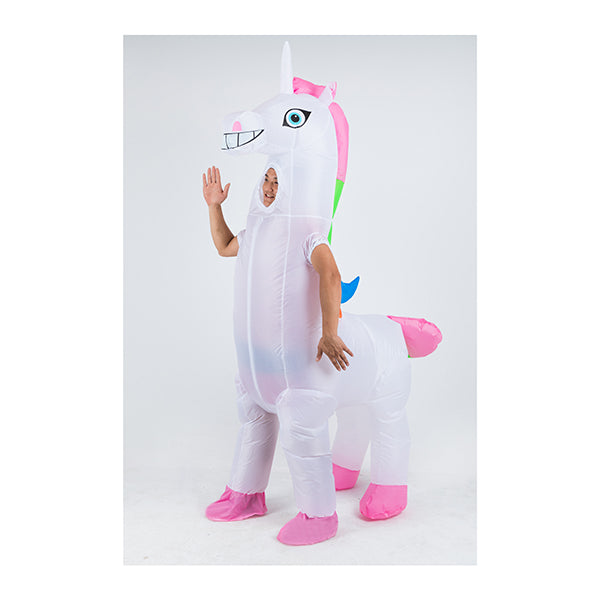 Giant Unicorn Fancy Dress Fan Inflatable Costume Suit
