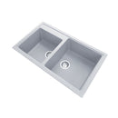 860X500Mm Granite Stone Kitchen Laundry Sink Double Bowls