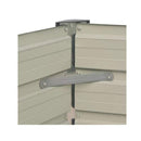 Raised Garden Bed 129 x 129 x 46 Cm Galvanized Steel Grey