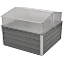 Greenhouse 100 x 100 x 85 Cm Galvanized Steel Grey