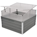 Greenhouse 100 x 100 x 85 Cm Galvanized Steel Grey