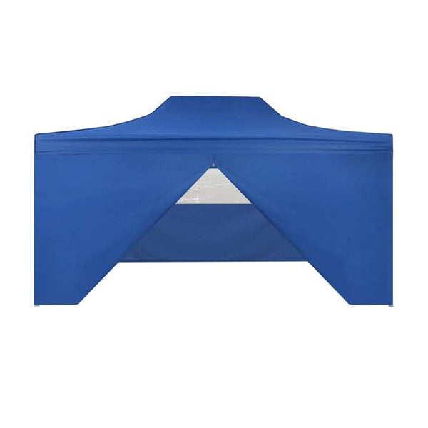 Pop-Up Marquee With 4 Side Walls 3 x 4.5 M Blue