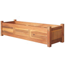 Garden Planter Acacia Wood 100 x 30 x 25 Cm