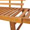 Outdoor Sun Bed/Garden Bench Solid Acacia Wood 190 x 66 x 75 Cm