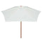 Parasol 270 x 270 Cm Wooden Pole Cream White