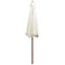 Parasol 270 x 270 Cm Wooden Pole Cream White
