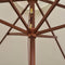 Parasol 270 x 270 Cm Wooden Pole Cream White