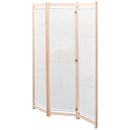 3-Panel Room Divider Solid Pine Wood 120 x 170 Cm