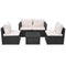 Garden Sofa Set Poly Rattan Black 13 Pieces