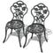 Bistro Chairs 2 Pcs Green 41 x 49 x 81.5 Cm Cast Aluminum