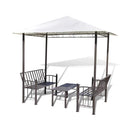 Garden Pavilion With Table And Benches 2.5 x 1.5 x 2.4 M