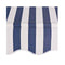 Manual Retractable Awning 300 Cm Blue And White Stripes