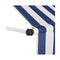 Manual Retractable Awning 300 Cm Blue And White Stripes