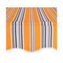 Manual Retractable Awning 200 Cm Yellow And Blue Stripes