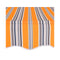 Manual Retractable Awning 200 Cm Yellow And Blue Stripes