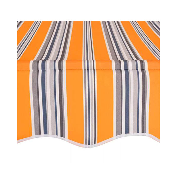 Manual Retractable Awning 200 Cm Yellow And Blue Stripes