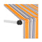 Manual Retractable Awning 350 Cm Yellow And Blue Stripes