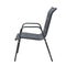 Outdoor Dining Chairs Black 6 Pcs