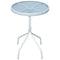 Outdoor Table 50 x 71 Cm Steel Round Grey