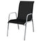 Outdoor Dining Set 5 Pieces Steel 80 x 71 Cm Black And Grey